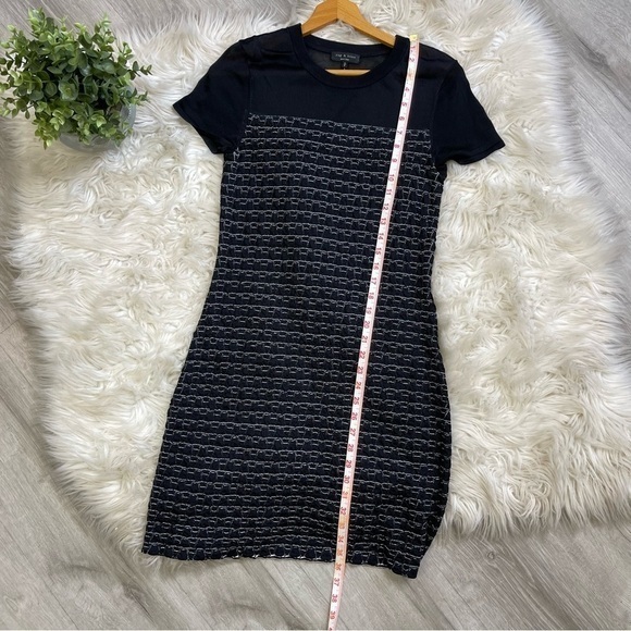 Rag & Bone Gwen Knit Black Mesh Dress - Picture 4 of 10